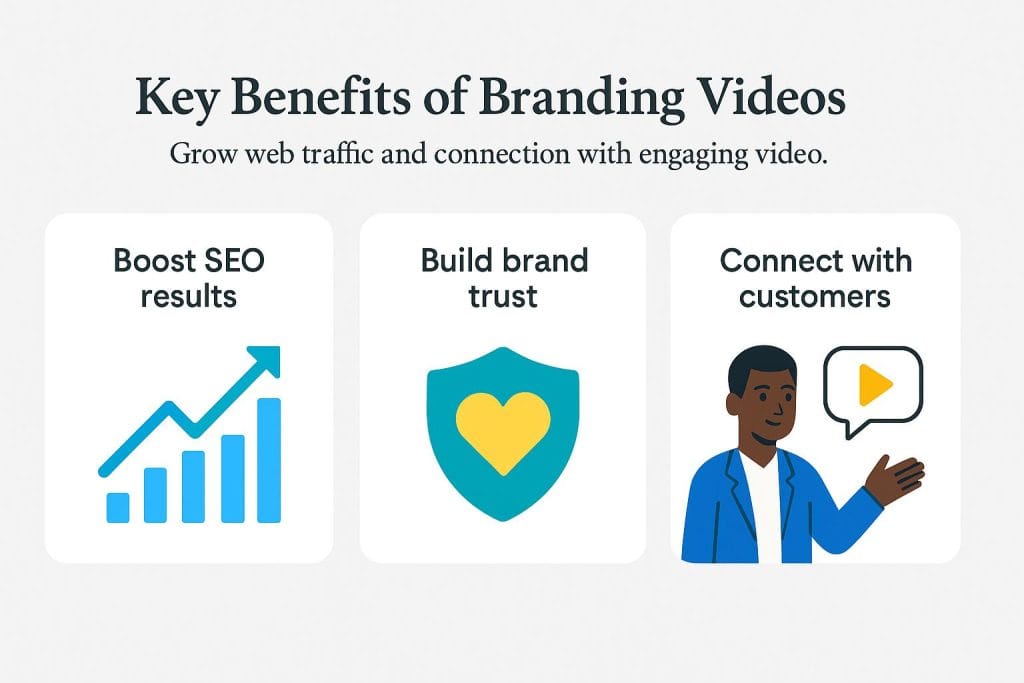 Benefits of branding videos graphic