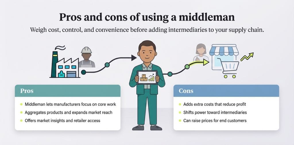 business middleman graphic