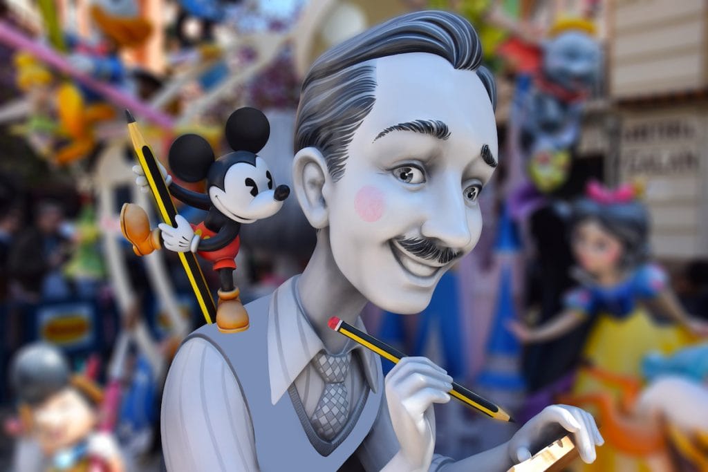 graphic of Walt Disney