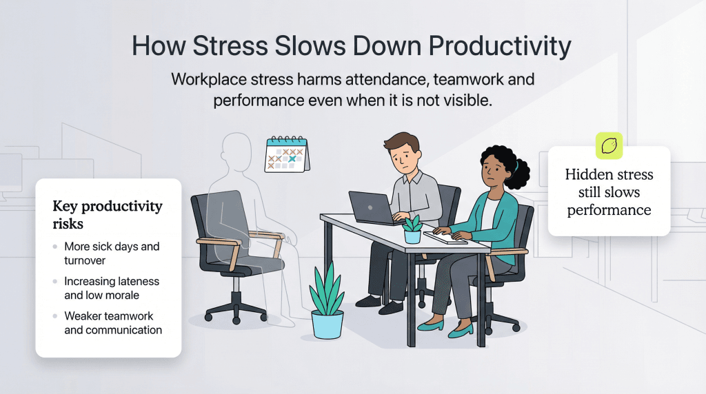 how stress slows productivity
