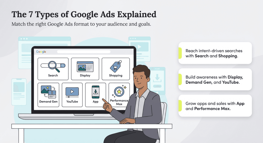Google ad types graphic