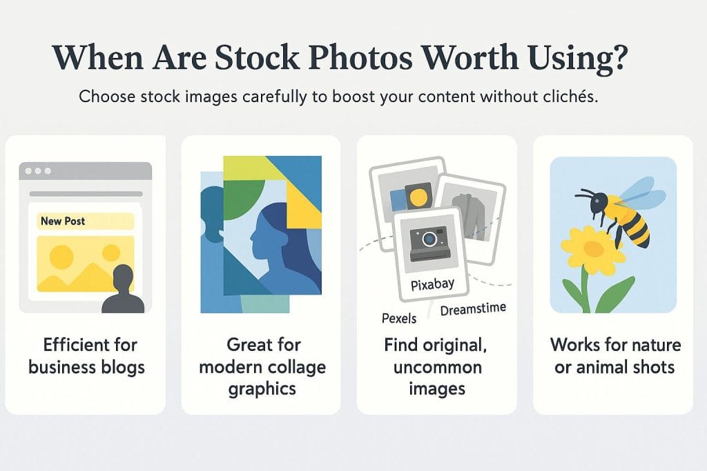 When are stock photos worth using