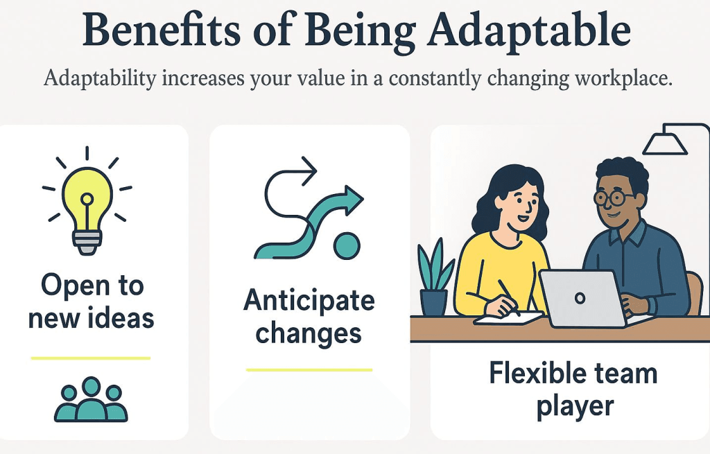 Benefits of being adaptable at work