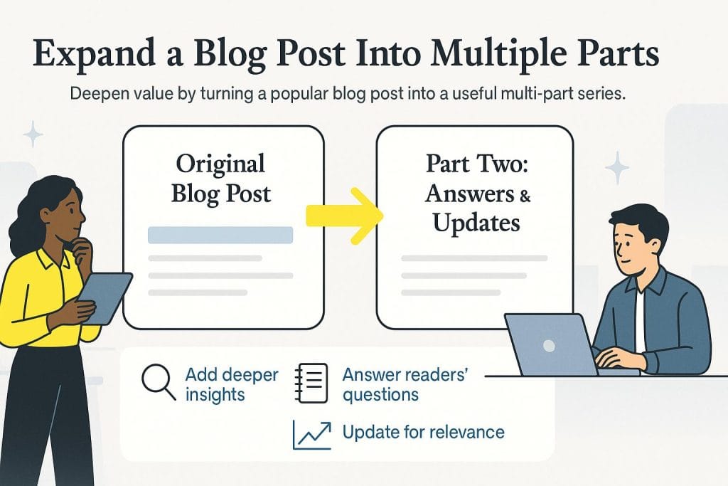 Expanding blog posts
