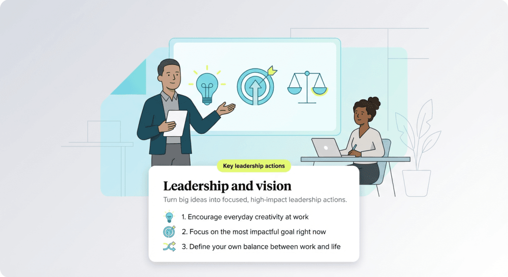 Leadership and vision graphic