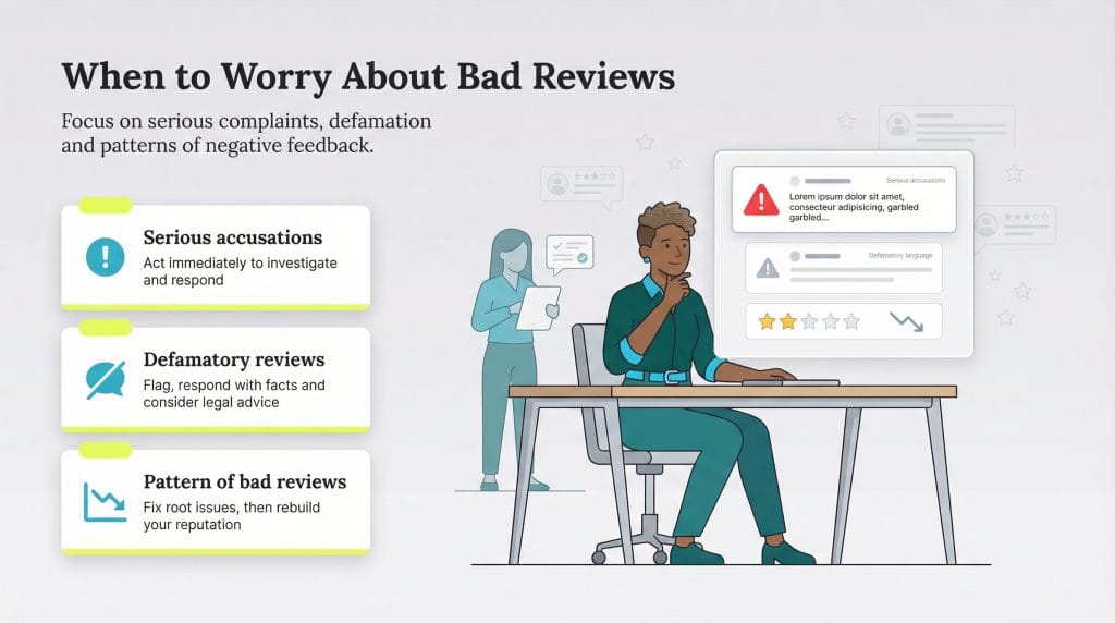 when to worry about bad reviews