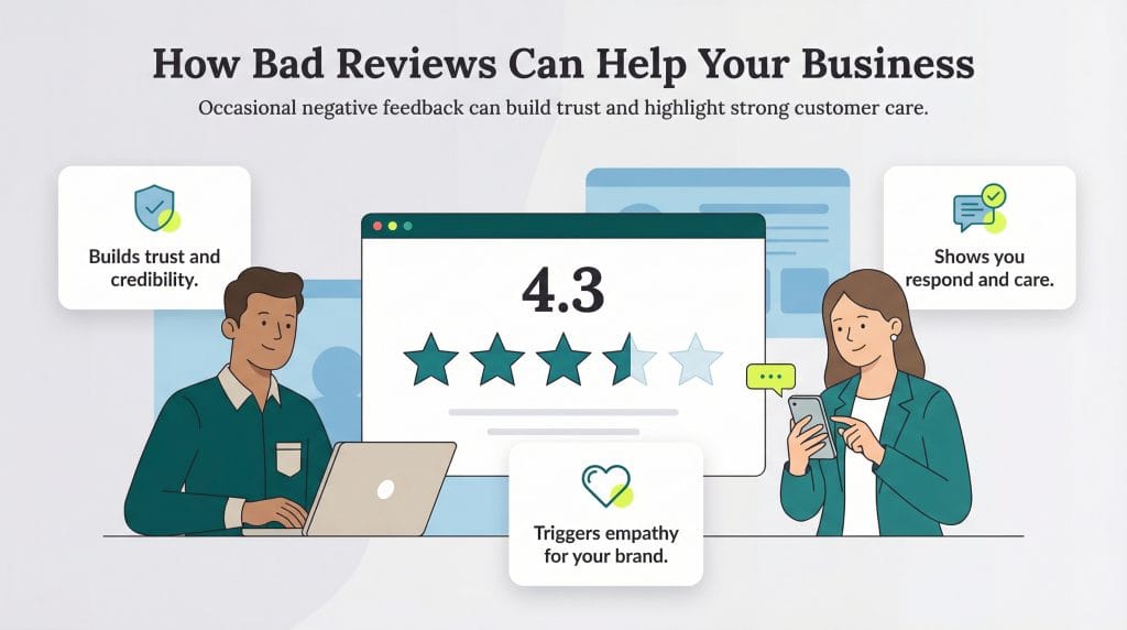 benefits of negative reviews