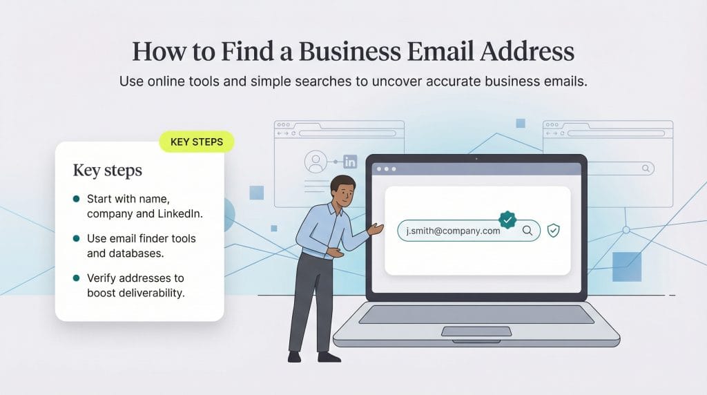 how to find business email address