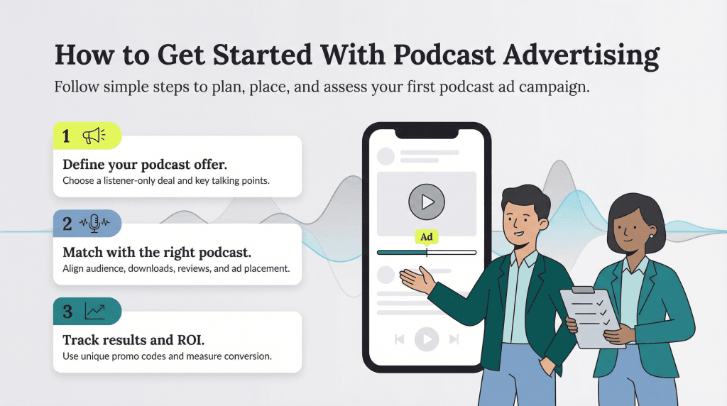 start podcast advertising