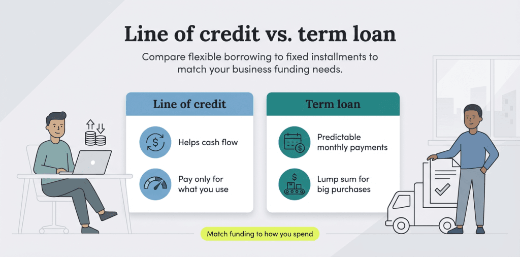 line of credit vs. term loan
