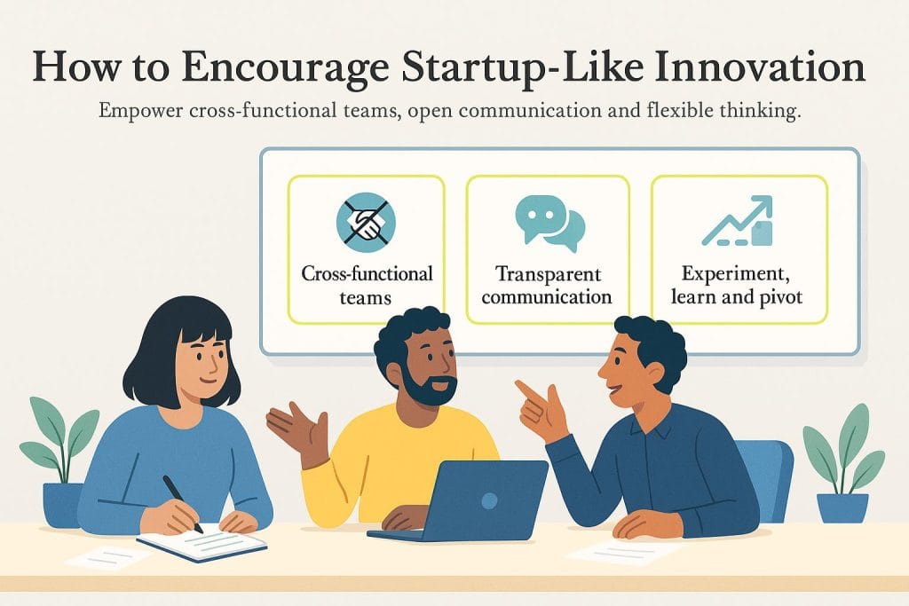 Encourage startup innovation graphic
