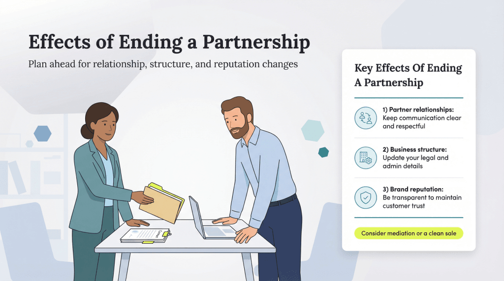 effects of ending a partnership