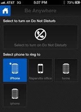 Comcast Be Anywhere feature