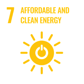 Affordable and clean energy graphic