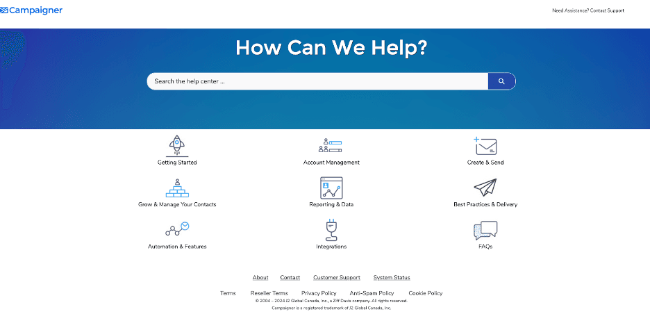 Campaigner self help