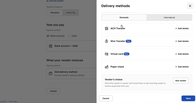 ADP delivery method
