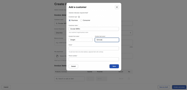 ADP add customer
