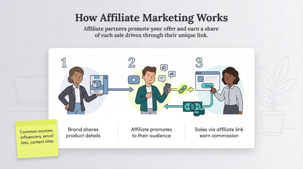 how affiliate marketing works