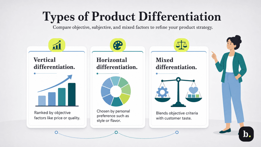 product differentiation types