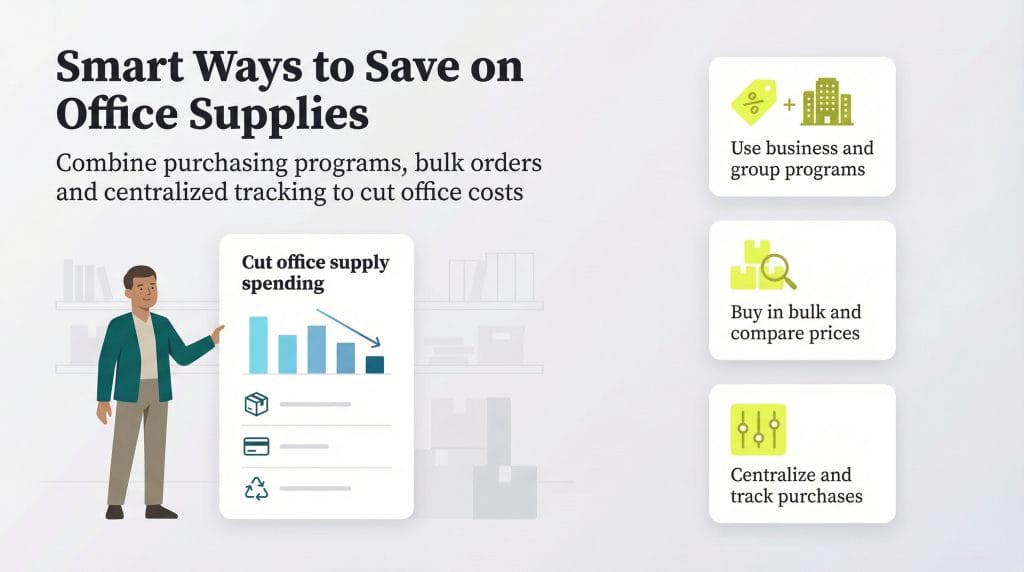 how to save money on office supplies