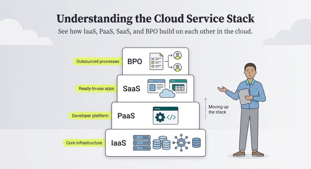 Understanding cloud services graphic
