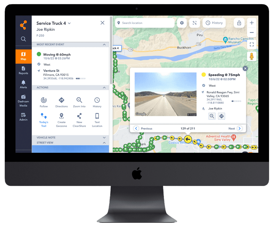 ClearPathGPS desktop dashboard