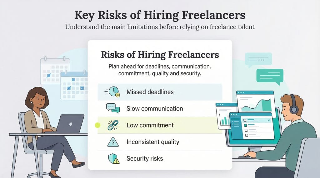 risks of hiring freelancers