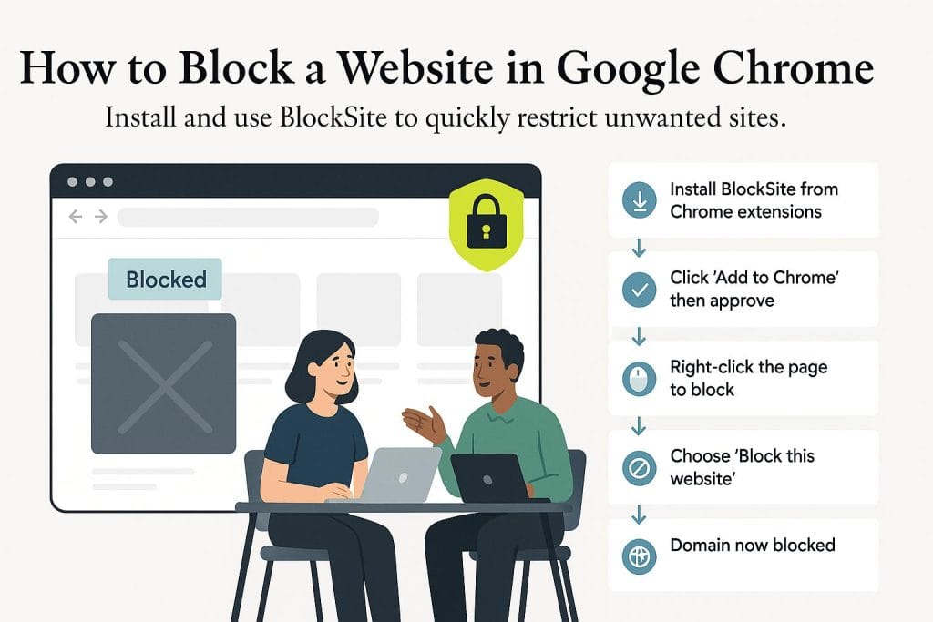 how to block websites on Chrome