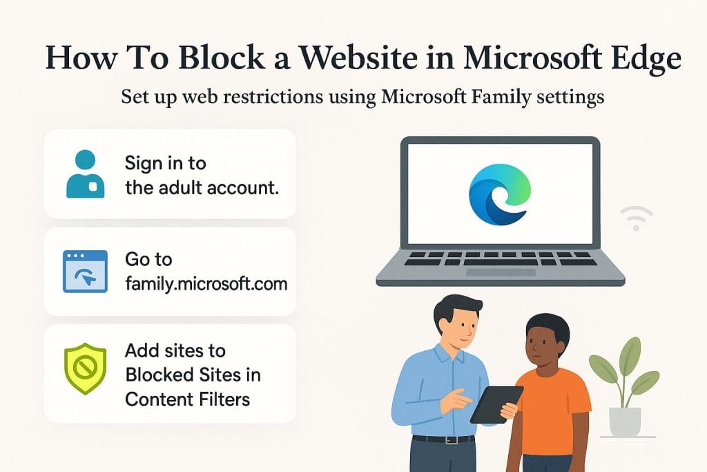 Blocking a website on Microsoft Edge