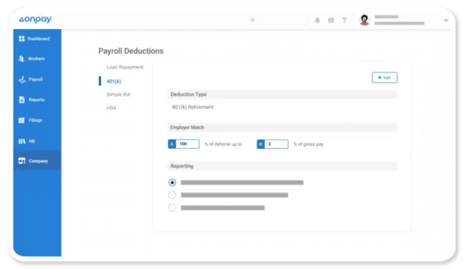 OnPay payroll deductions
