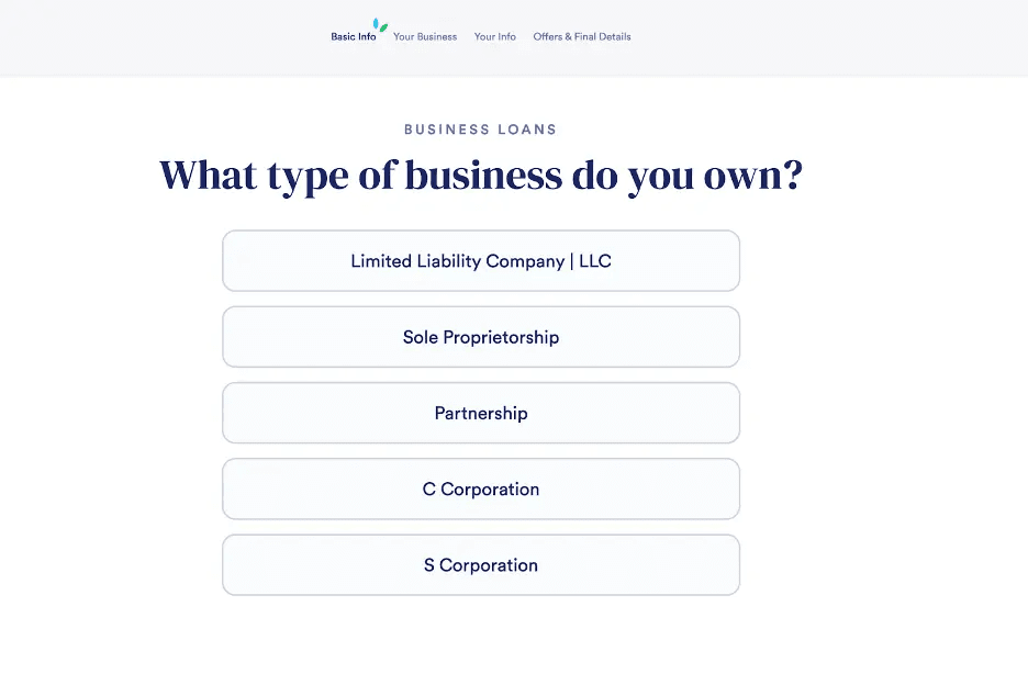 Businessloans.com application