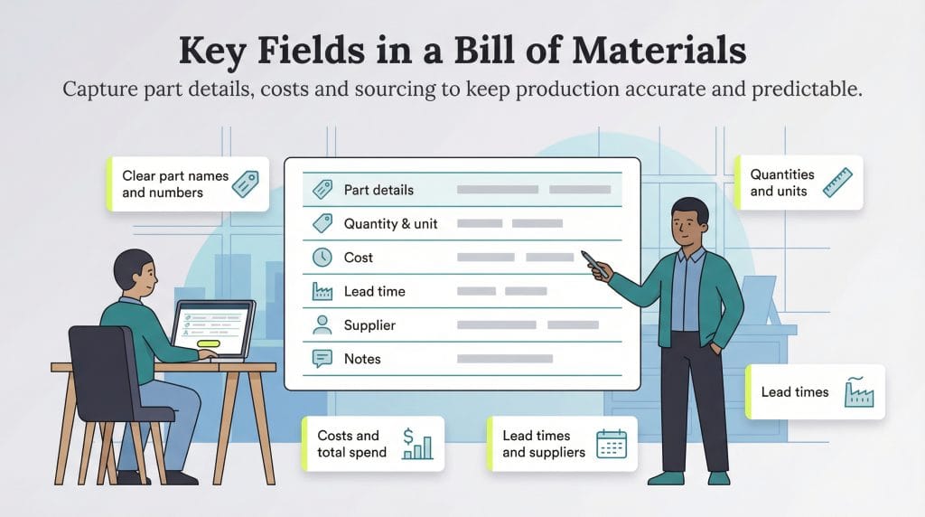 bill of materials inclusion