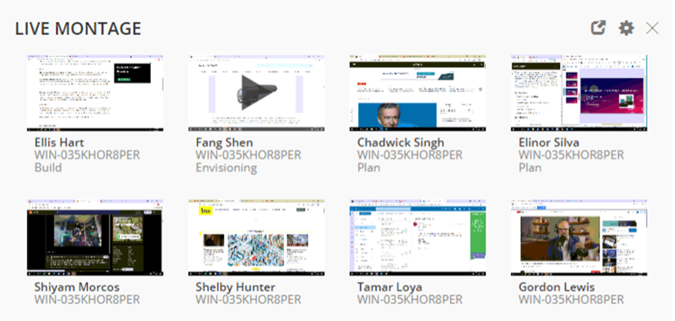 Teramind real-time online activity