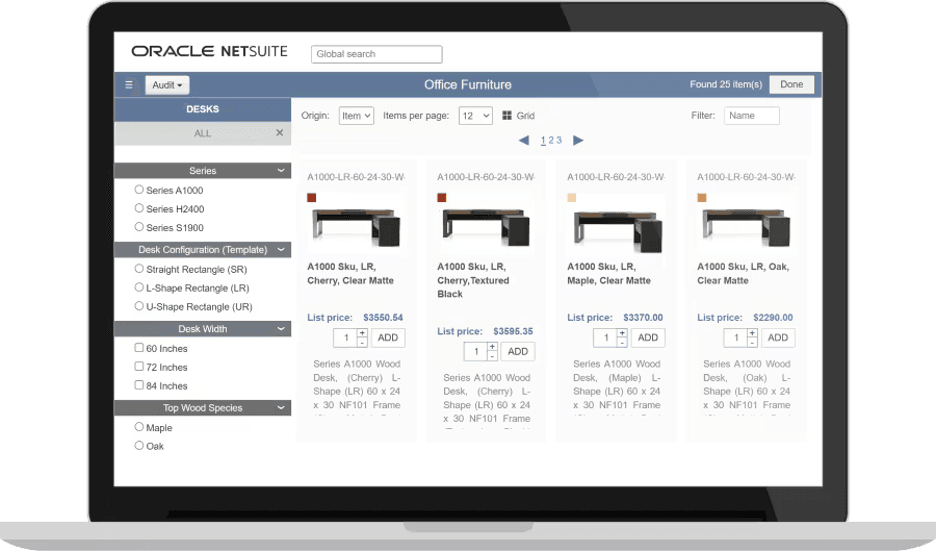 Oracle NetSuite CPQ tool