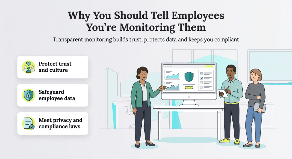 why to tell employees you're monitoring them