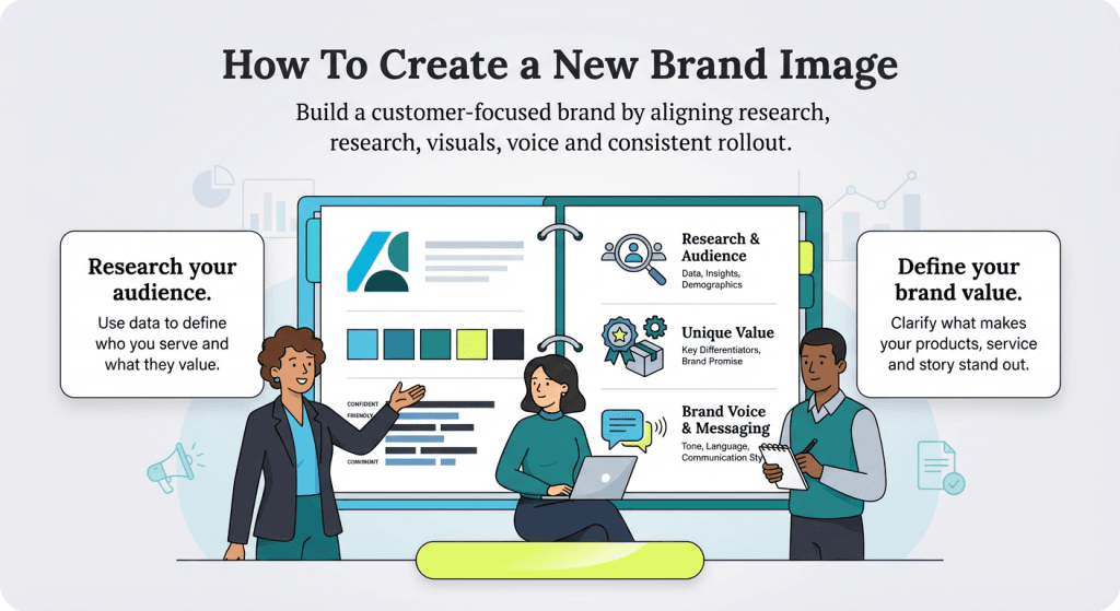 Create a brand image graphic