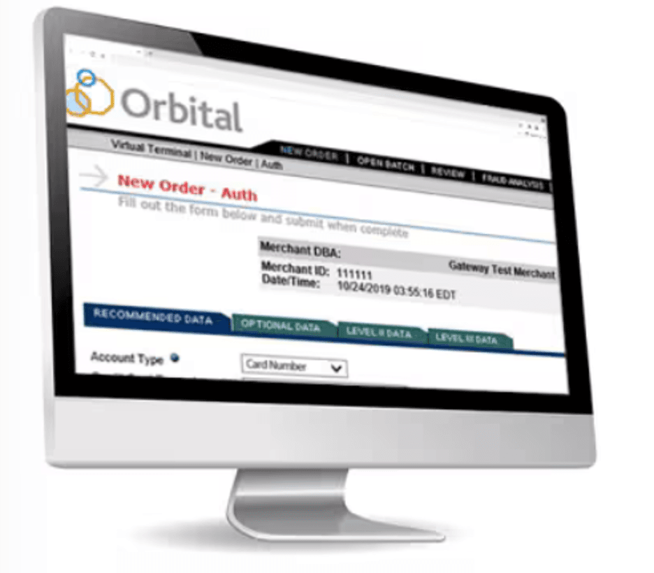 Chase Orbital virtual terminal