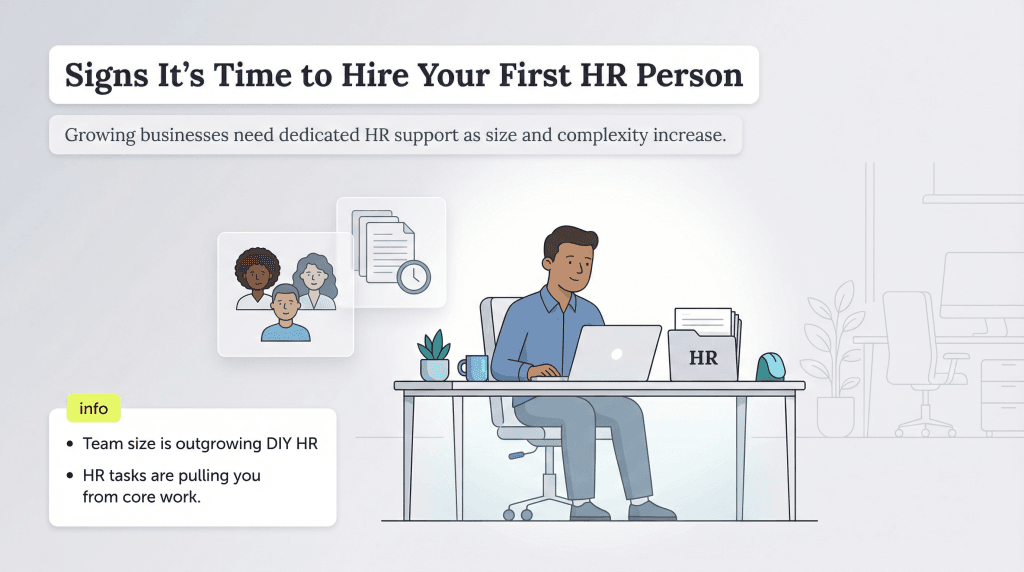signs to hire your first HR person