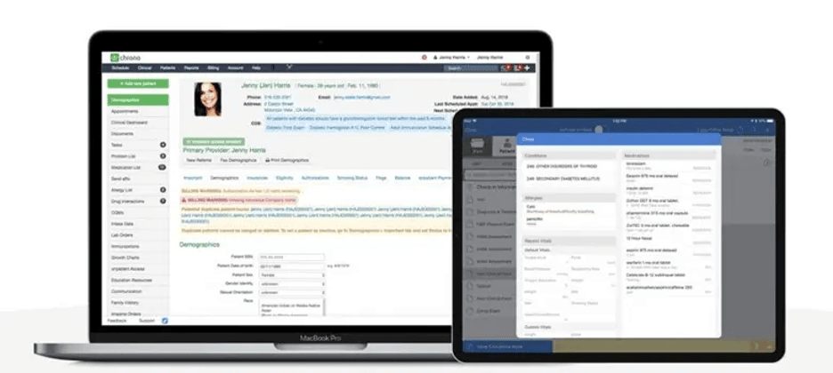 DrChrono patient card