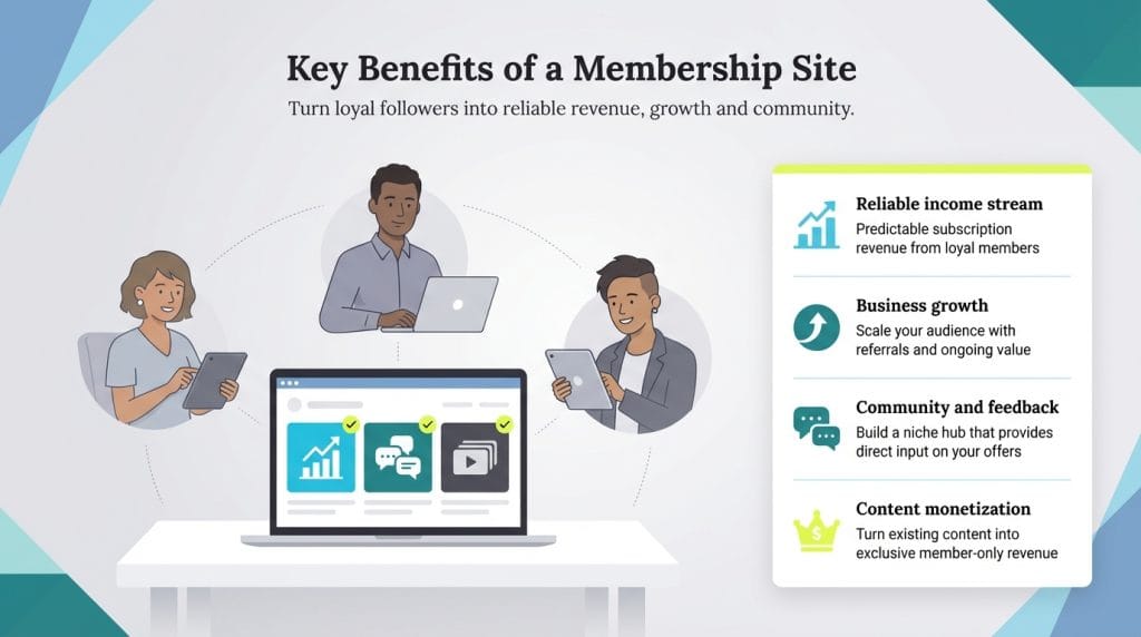 benefits of a membership site