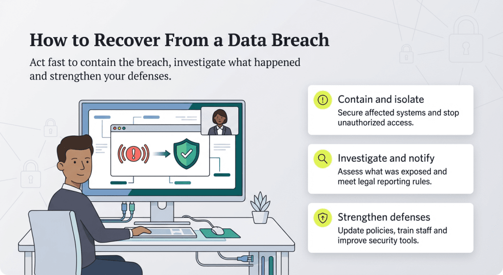 data breach recovery graphic