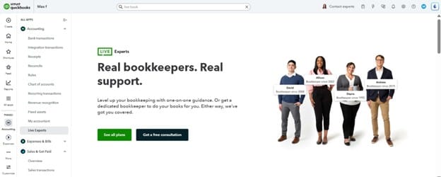 Quickbooks Live Expert