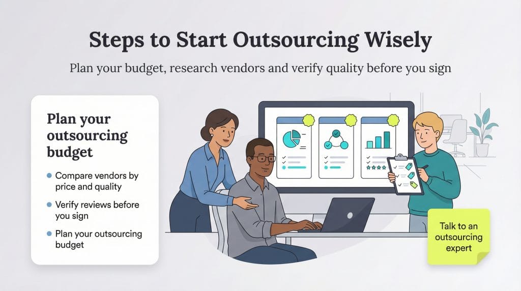 steps to start outsourcing