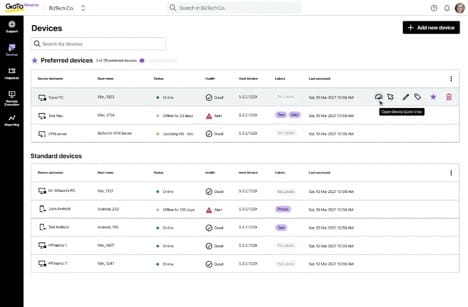 GoTo Resolve multiple device info