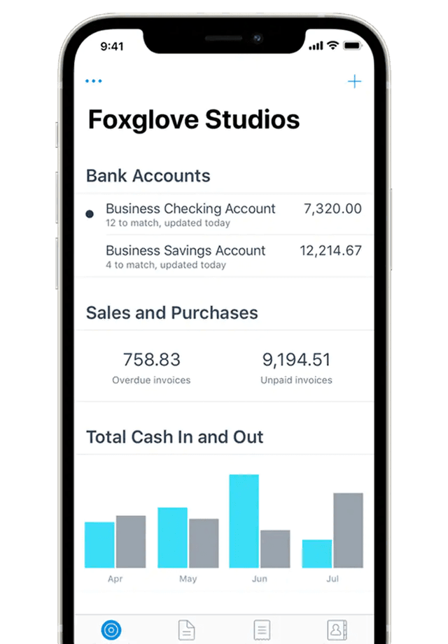 Xero mobile app