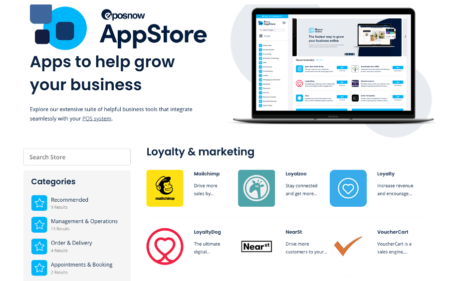 Epos Now integrations