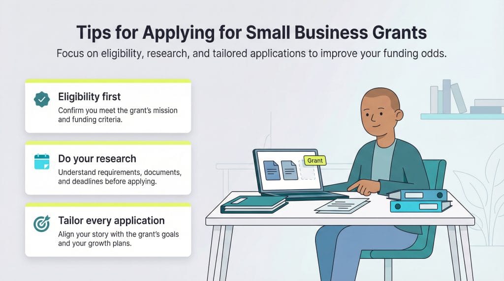 tips for applying for a business grant