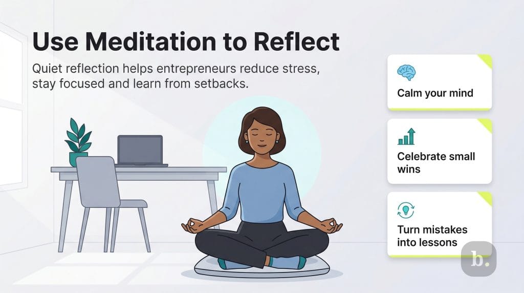 Use meditation to reflect
