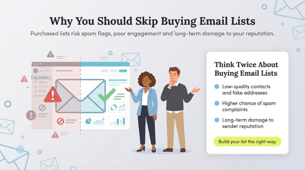 dangers of buying email lists