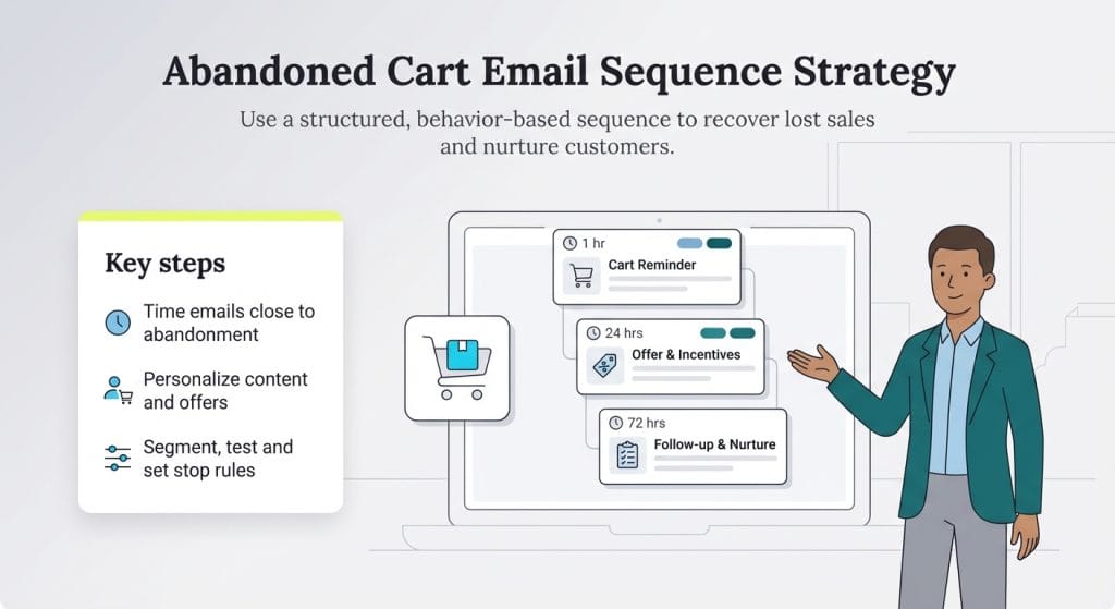 abandoned cart strategy graphic